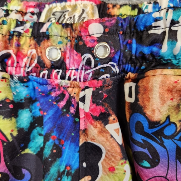 Drill Clothing Co. Fresh Prints of Bel Air Colorful Shorts Pull On Men Small - Picture 4 of 8